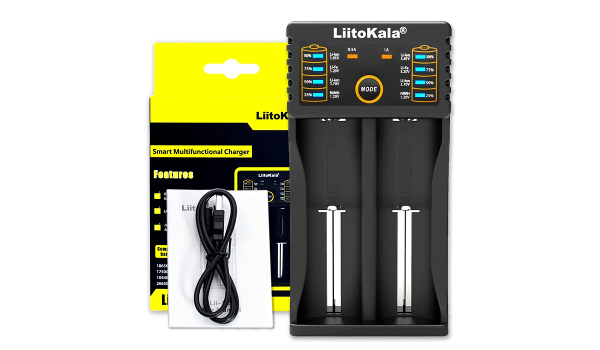 Liitokala Lii 202 Charger Support Lifepo4 3 2v Li Ion 3 7v Nimh 1 2v