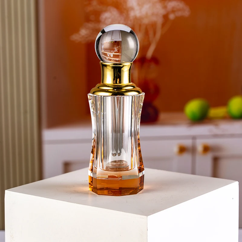 product new design hot selling column 6ml glass empty bottle luxury elegant crystal perfume bottle-9