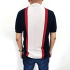 Short Shirts 2020 Custom Printed Short Sleeve Fashion Vertical Stripes Mens Cotton Polo Shirts Customized Logo