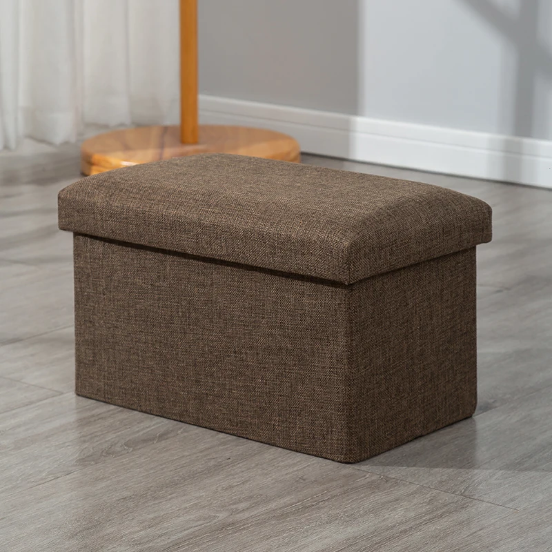 Modern Fabric Foldable Storage Ottoman & Stool for Living Room Home Furniture details