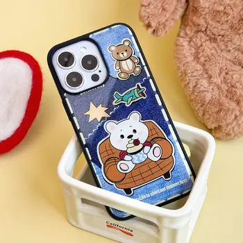 Cartoon iphone case for iphone16 16pm 15 15pm trendy Protective case 14 13pro 12 11 jelly shell