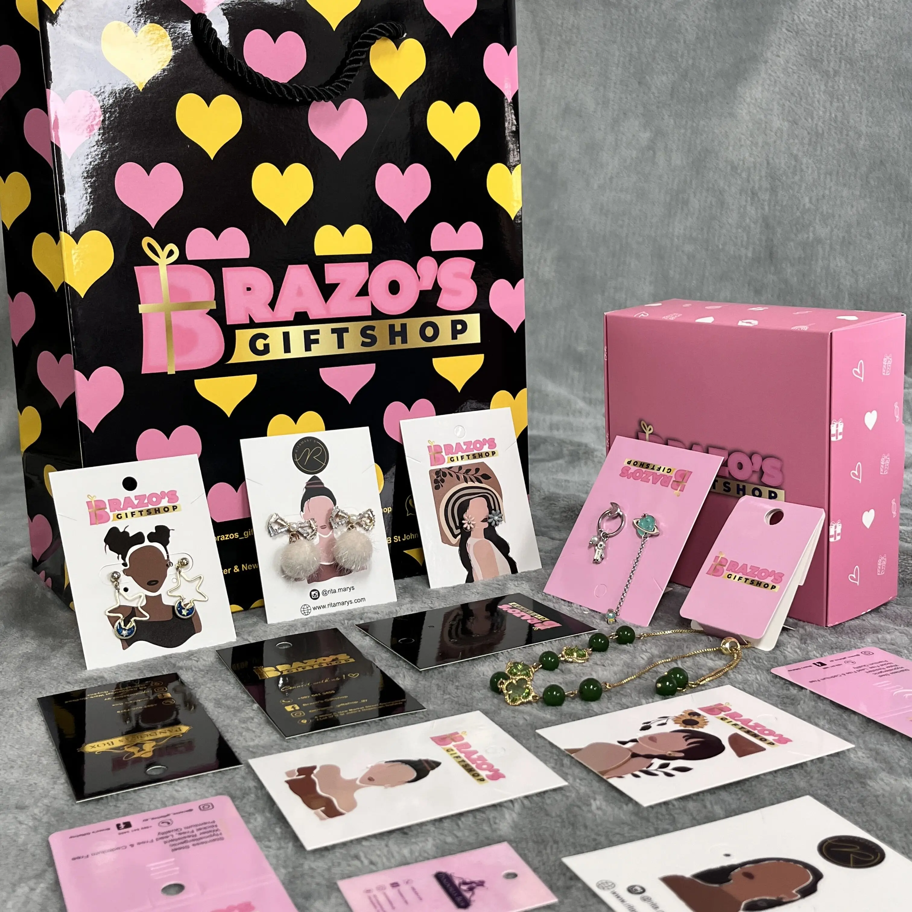 Eco Friendly Custom Die Cut Earring Cards Private Label Holder Backing Jewelry Display Cards supplier