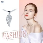 Sterling Silver Silver Angel Wings Necklace Pendant 925 Sterling Silver With 45cm Chain