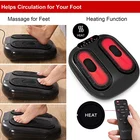 Power Legs Vibration Plate Platform Infrared Foot Care Massager Blood Circulation With Rotating Acupressure Heads