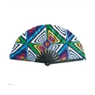 Hand Fan 2020 New Arrival Customized Printing Decoration Wooden Hand Held Paper Fan