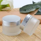 Cosmetic Cosmetic Glass Cream Jar Wholesale 5ml 10ml 15ml Luxury Empty Amber Cosmetic Glass Container Jar For Cream