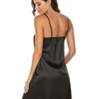 Sleepwear Sexy Summer Lace Women Sleepwear Satin Lingerie Shoulder Straps Night Dress