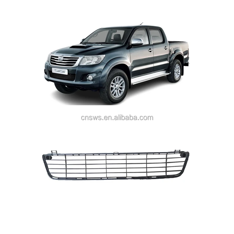 məhsul avto avtomobil kuzovu ön bamper aksesuarları aşağı barmaqlıq qara soyuducu hava girişi toyota 2012 2013 2014 2015 hilux-35