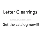 Gold Stud Earrings for Women Letter GG Earrings