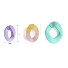 Beads New 10pcs Acrylic Open Ring Beads Chain Links DIY Charm Accessories For Necklace Bracelet Jewelry Making