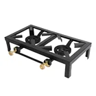 Gas Stove Energy-saving Cast Iron Burner Gas Stove Double Stove Portable Liquefied Gas Stove Outdoor Cooking Utensils