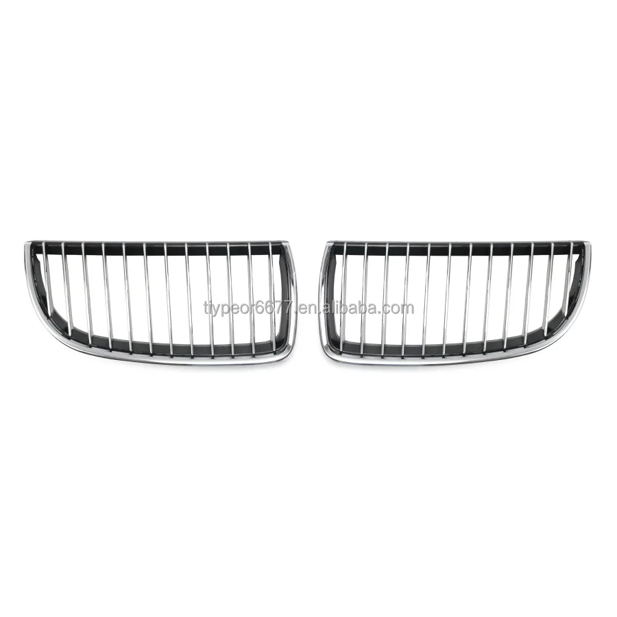 product tiypeor three color front hood kidney grill single slat car grille for bmw e90 e91 3 series 2005 2006 2007 2008 gloss black-9