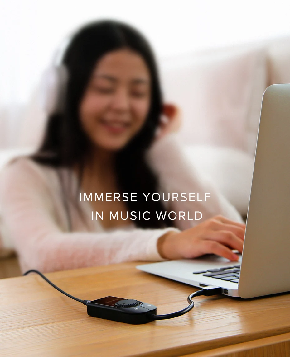 Ugreen Sound Card Usb Audio Interface External 3.5mm Microphone Audio