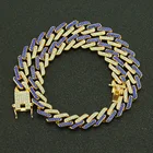 Hip Cuban Necklace Men New Design Ladies Flower Flame Iced Out Chain Diamond Shiny Miami Hip Hop Cuban Chain Necklace Men