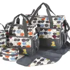 Baby Bag Changing MOQ 1PCS ONLY Baby Diaper Bag Nappy Changing Bag Set 5pcs Organiser