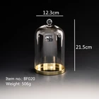 Hand Made Custom Mini Bell Jars Glass Cloche Dome With Base