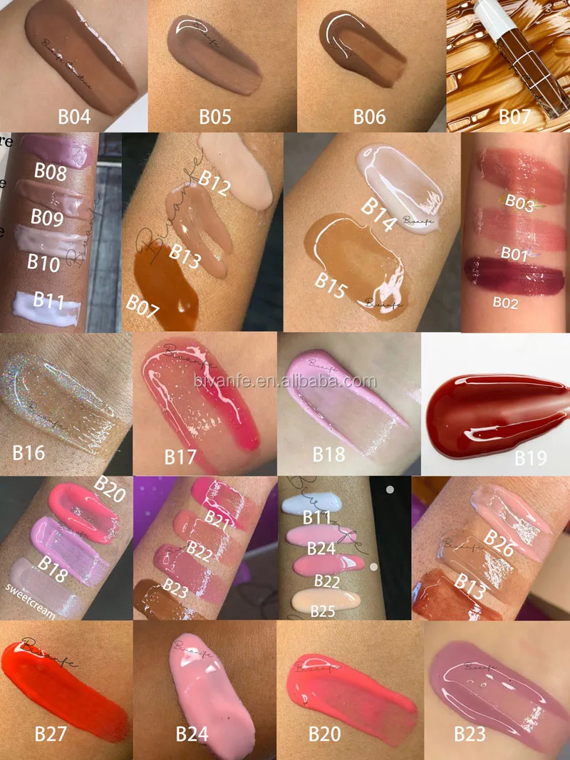 Personalized Nude Lipgloss With Light In Mirror Vegan Private Label