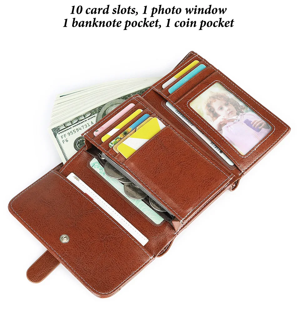 PORTAFOGLIO CORTO MULTI-CARTA in pelle poliuretano porta carte nuovo