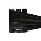 Stretch Black Custom 25 Inch Lldpe Casting Stretch Film Black Plastic Hand Use Rolls For Pallet Packaging