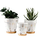 Color Garden Custom Design Solid Color Indoor Ceramics Flower Pot For Garden