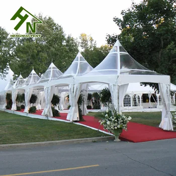 Outdoor Transparent Pagoda Tent 3x3m Clear Roof 20 x 20 Marquee Gazebo Tent For Sale