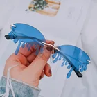 Color Tears New Style Glasses Fashion Personality Ocean Piece Dazzling Color Sunglasses Tears Party Glasses