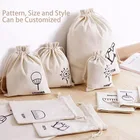Bag Wholesale Personalized Colorful Muslin Custom Cotton Canvas Drawstring Bag Small