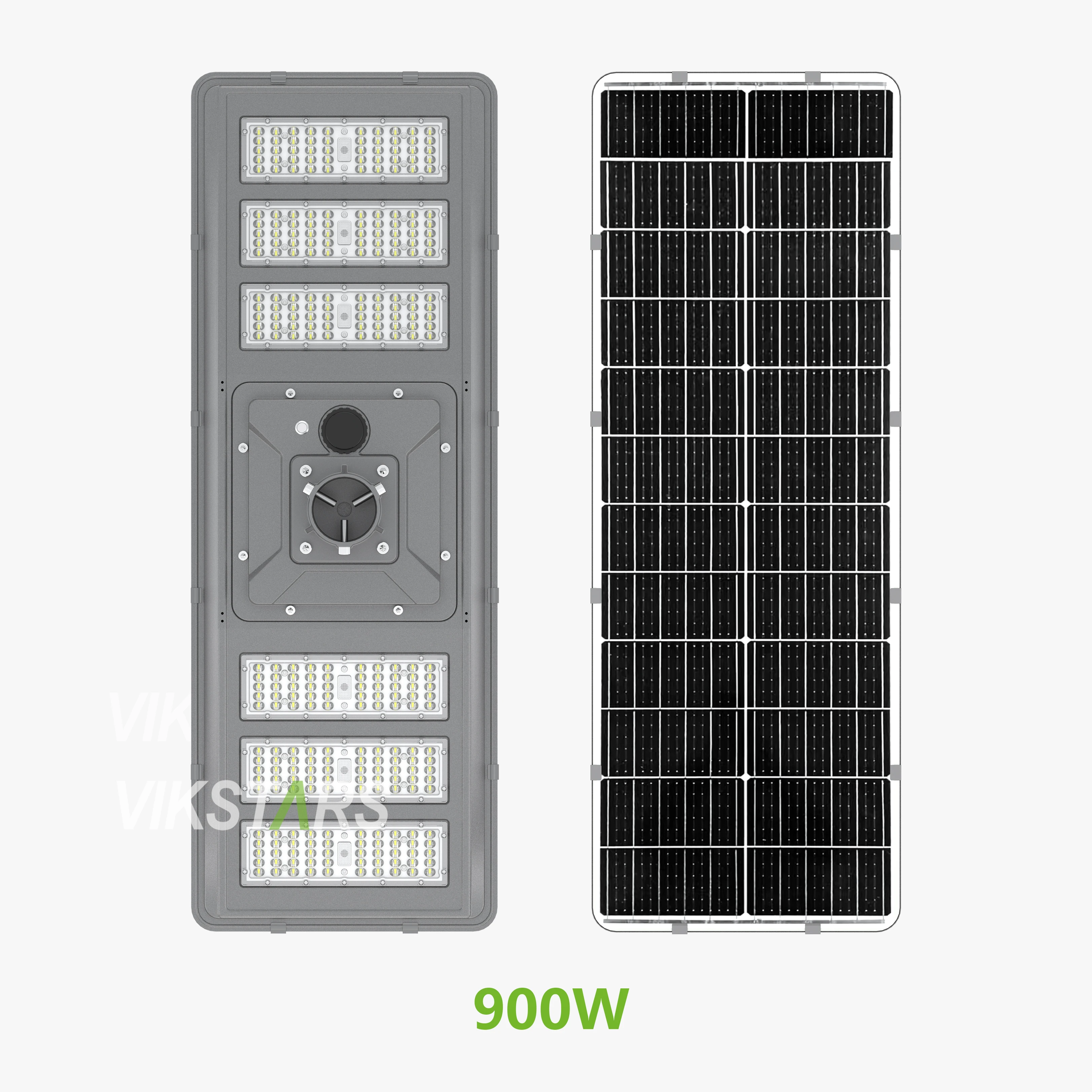 New Bidirectional Solar Street Lamp IP66 LED Solar Garden Light 600W 900W All in One Solar Landscape Lights