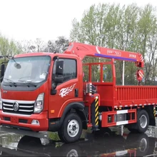 Popular 2-Ton Mechanics Pick-Up Truck with Mini Lifting Crane In-Stock Selling Product Genre Truck Cranes