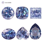 Gemstone AAA Gems Vvs Colored Fancy Shape Loose Gemstone Blue Moissanite Loose