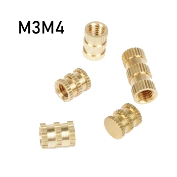 M3 heat staking brass knurled threaded inserts  thread inserts for plastic parts  customized thread insert fastener
