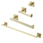 China Online Store China 4-piece Stainless Steel Golden Towel Bar Set