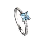 Rings Ladies Cz Korean Wedding Rings Jewelry Women 925 Sterling Silver Ladies Rings With Clear CZ