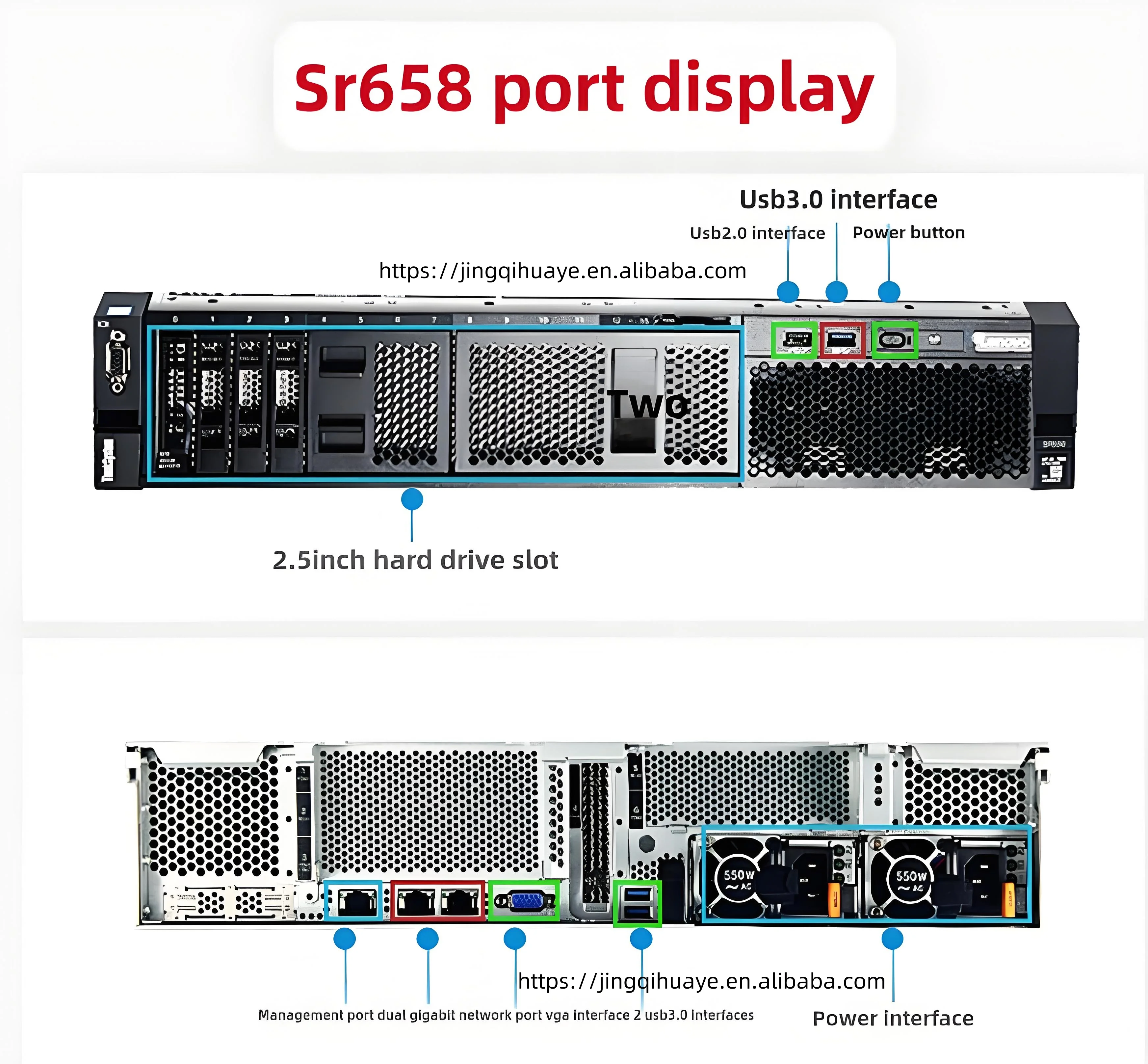 Lenovo ThinkSystem SR658 2U Server Intel Xeon Silver 4208 DDR4 24x NVMe 750W (230/115V) Platinum PSU 3Y Warranty