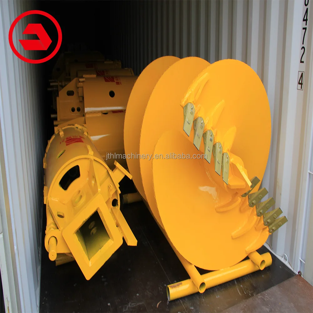 Oem Cfa Continuous Flight Auger With Rock Head For Pile Foundation