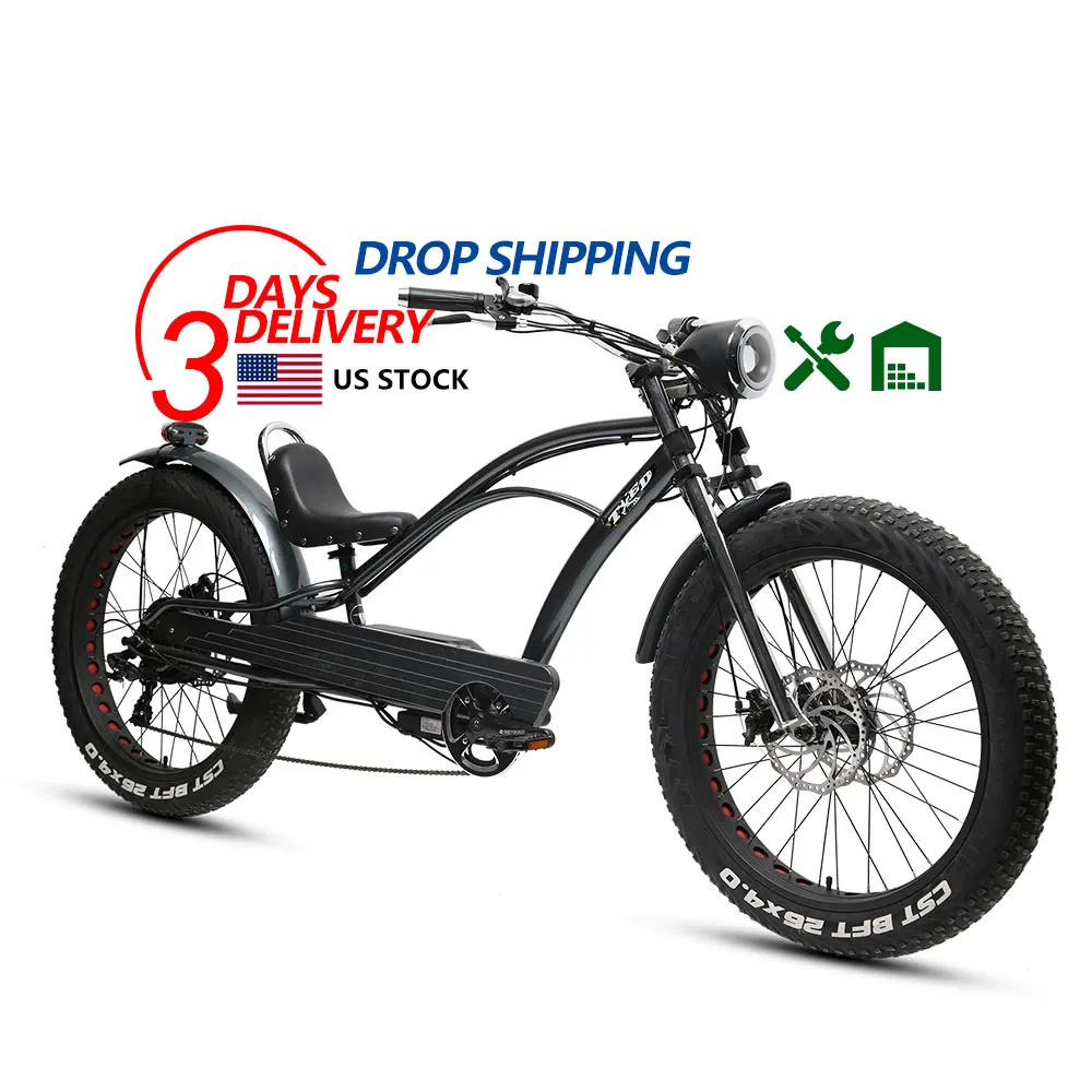 micargi cyclone deluxe chopper style electric bike