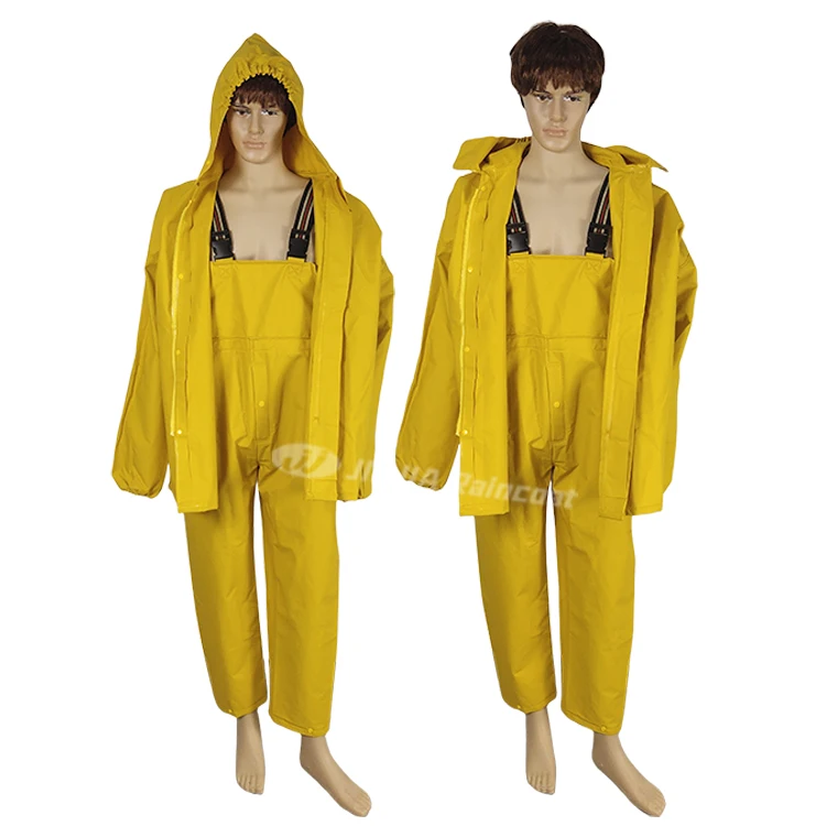 Image [10]-thick pvc/polyester raincoat Fishing Jacket - jinjiaraincoats-jinjiaraincoats