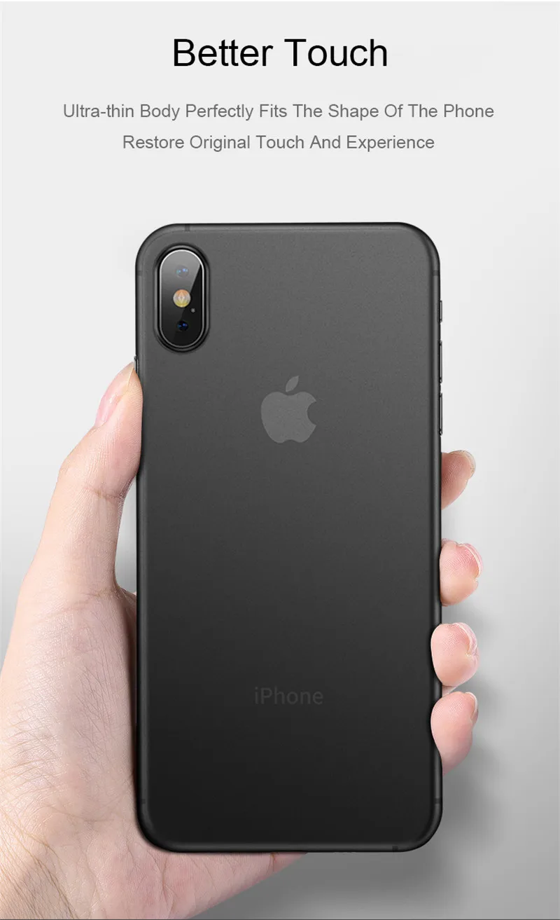 0.3mm Ultra Thin Clear Matte Mobile Phone Case For iPhone 12 11 Pro Max XR XS 12 Mini 7 8 Plus SE 2020 PP Plastic Frosted TPU pc