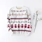 For 4 New Style For 4 Family New Year Mother Child Pullover Christmas Sweater Mother Daughter T-shirt