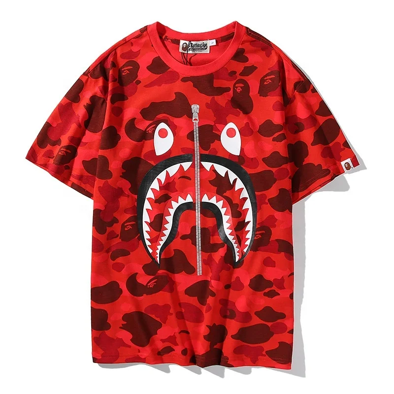 bape shark t shirt mens