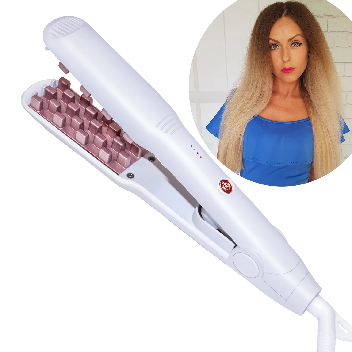 Korean Style Electric Hair Volumizing Iron Dual Voltage Multi-functional Hair  Styling Tool Straightening Curling Hair Crimper - Buy Hair Crimper  Iron,Mini Hair Curling Iron,Hair Crimping Iron Product on 