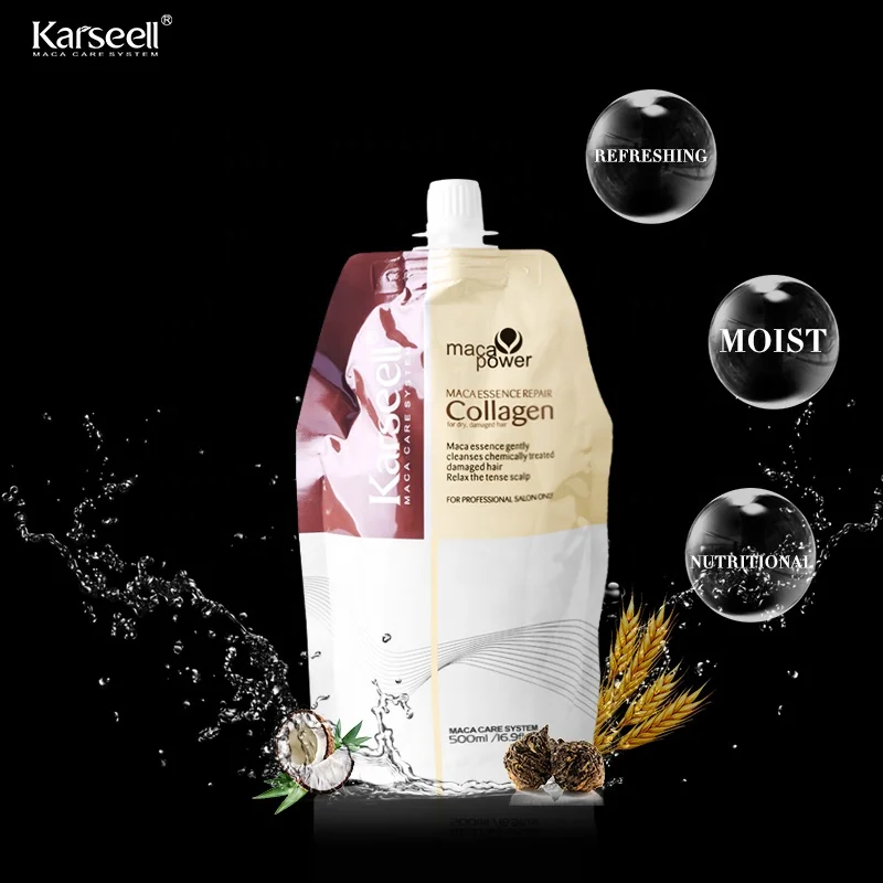 Karseell Factory Price Maca Essence Repair Collagen Hair Mask For Damaged  Hair - Buy Hair Mask For Damaged Hair,Olive Essence Hair Mask,Dainty Design  Collagen Mask Product on 