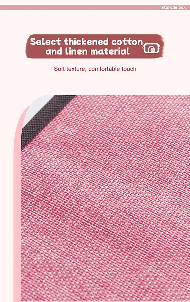 Cotton and Linen Clothes Storage Box,bed Finishing Basket,underwear Storage Box,household Underwear Box supplier