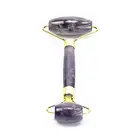 gemstone facial massager roller amethyst face roller crystal roller bottle