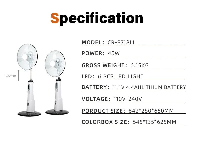 Standing Fan, 45, Plastic - detail 14