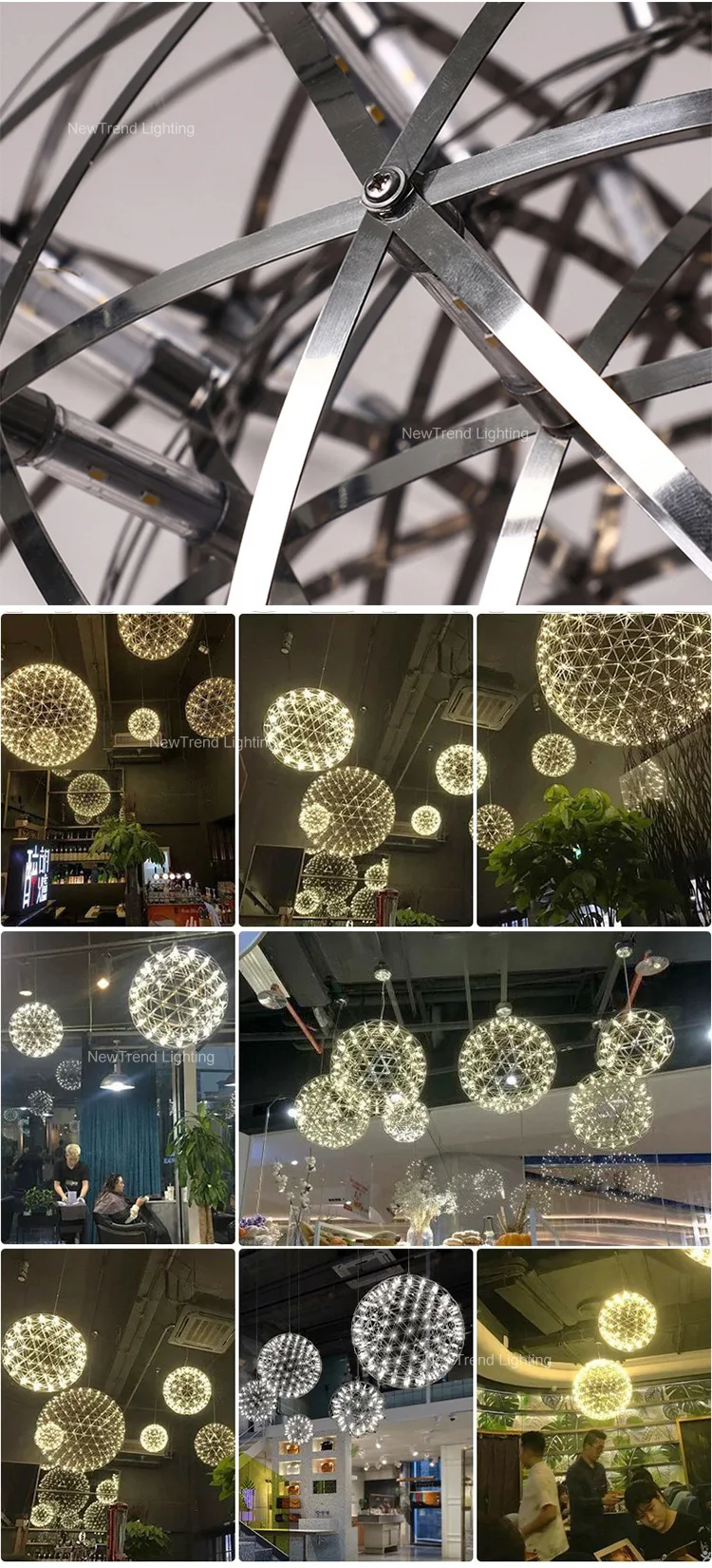 cpl 144 outdoor indoor decoration lighting hotel lobby villa garden farmhouse custom led ball chandelier-2