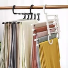 Scarf Space Saver 5 In 1 Multifunction Scarf Pant Hangers Multi Layer Magic Folding Pants Clothes Hanging Rack