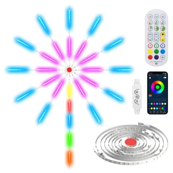 Smart Led Light Strip Diy Firework Remote Bluetooth Usb Festoon Lamp