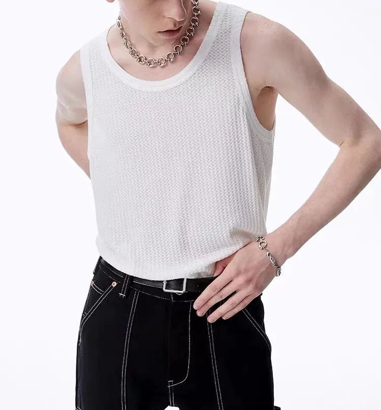 2022 Summer Custom Logo Waffle Knit Tank Top Weave Knit Waffle Crop Top Men Women Unisex Waffle Vest Tank Top - Buy Waffle Knit Tank Top,Waffle Vest,Wife Beater Tank Tops Men Product on Alibaba.com