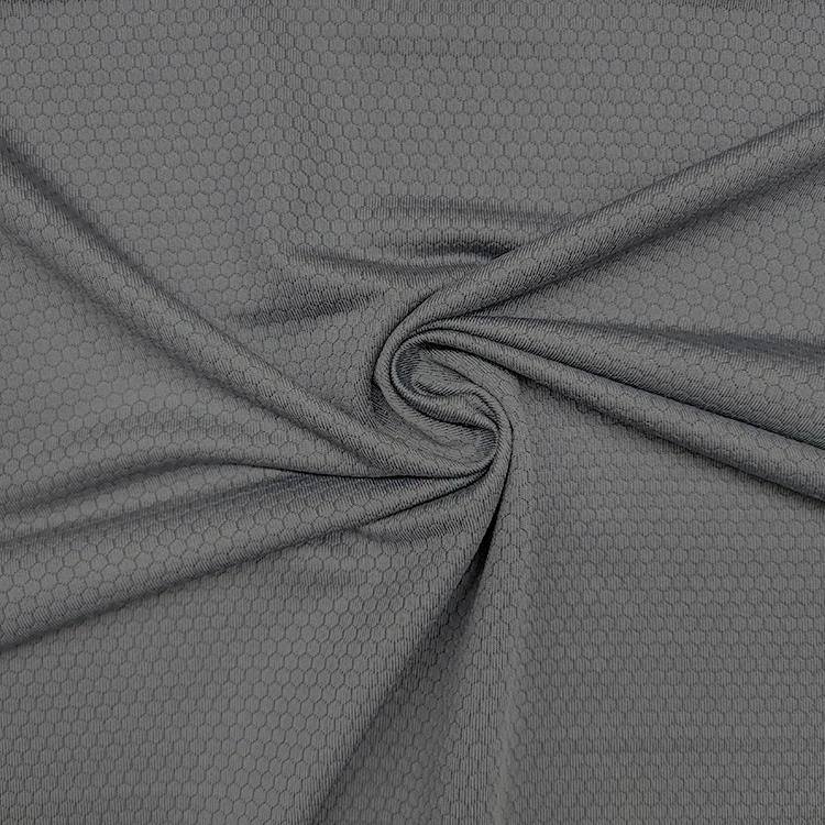 Global Recycle Standard Certificated 90% Recycled Polyester 10% Spandex Jacquard Knit Fabric for Man supplier